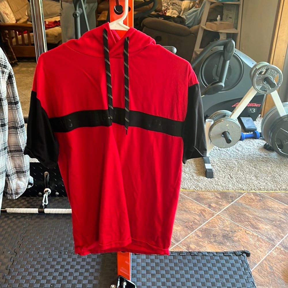 Mens Medium Express hooded t-shirt